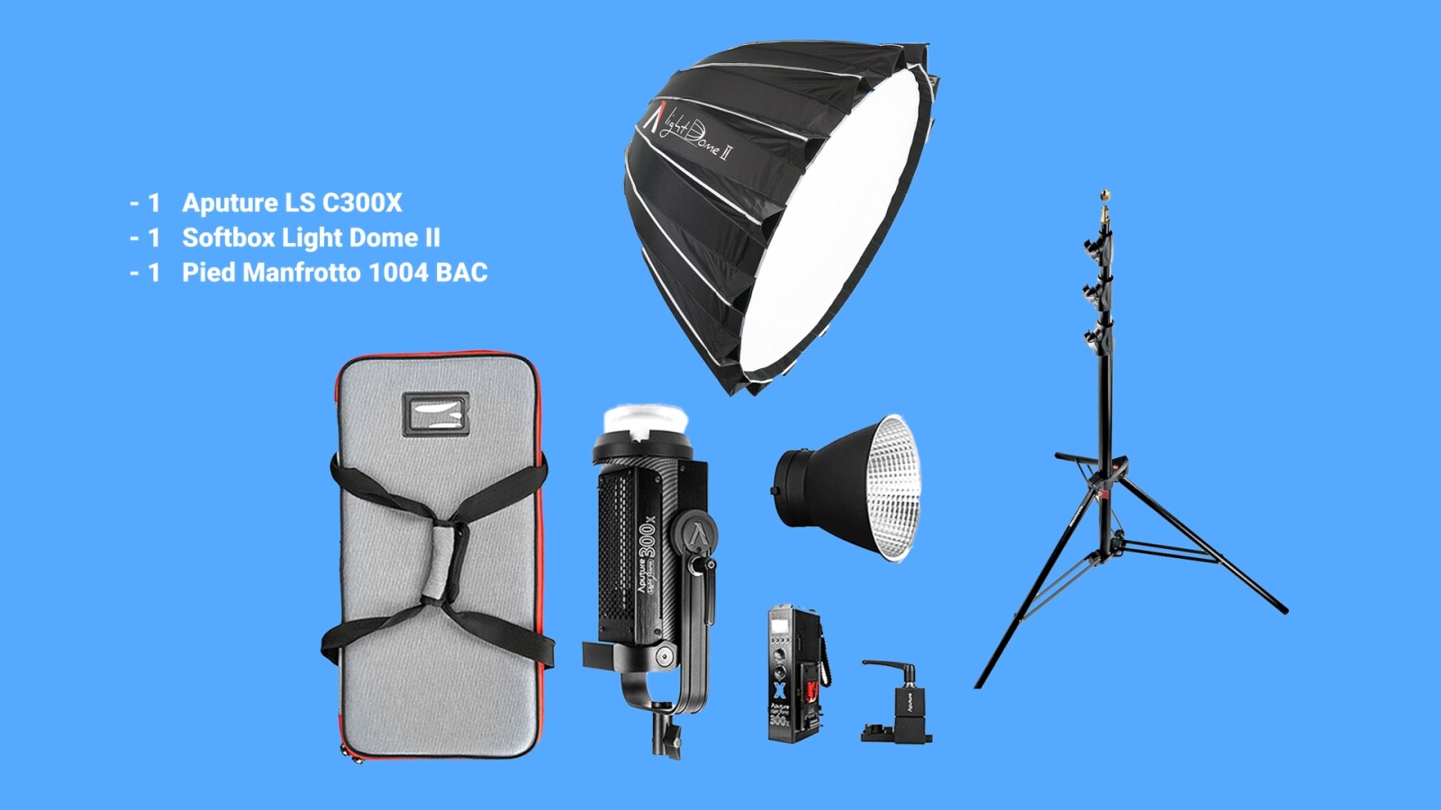 Aputure LS C300X - Softbox - Pied - Photo 1 sur 1