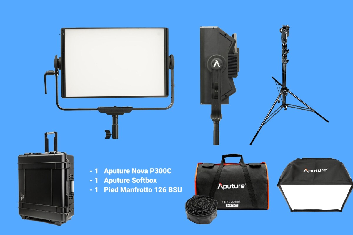 Location Aputure Nova P300C - Softbox et Pied - Lightyshare