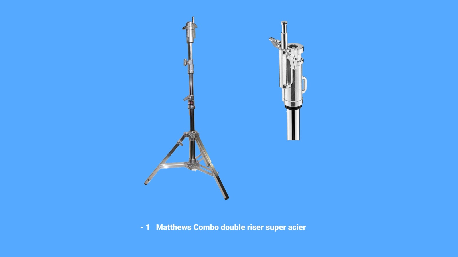 Matthews combo double riser super acier (Pied 10 KW) - Photo 1 sur 1