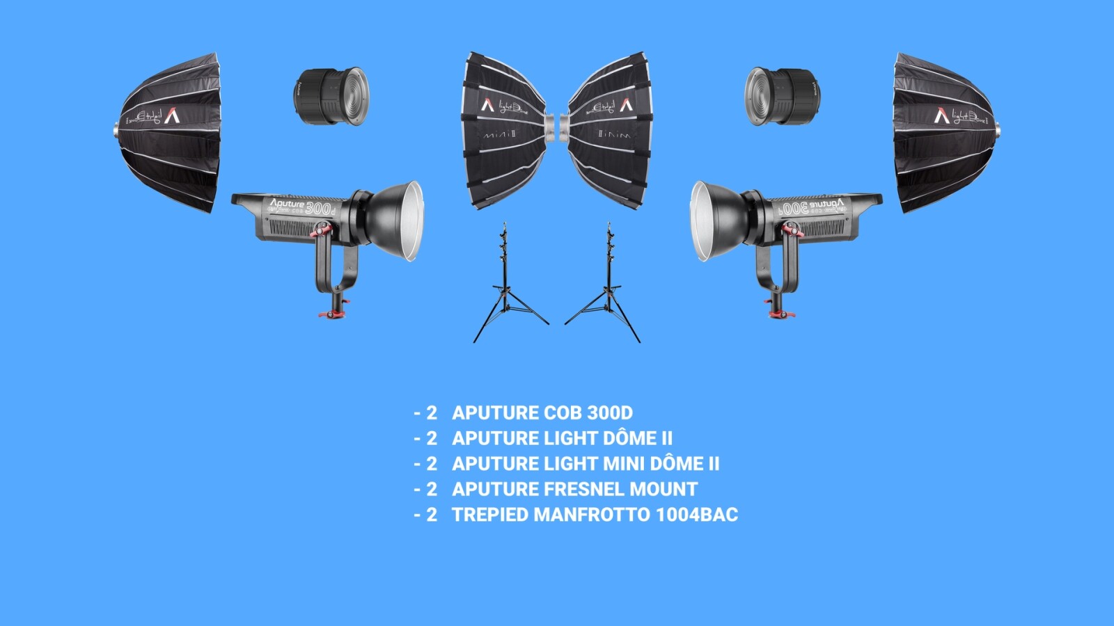 KIT 2 X APUTURE LS 300D - Photo 1 sur 1