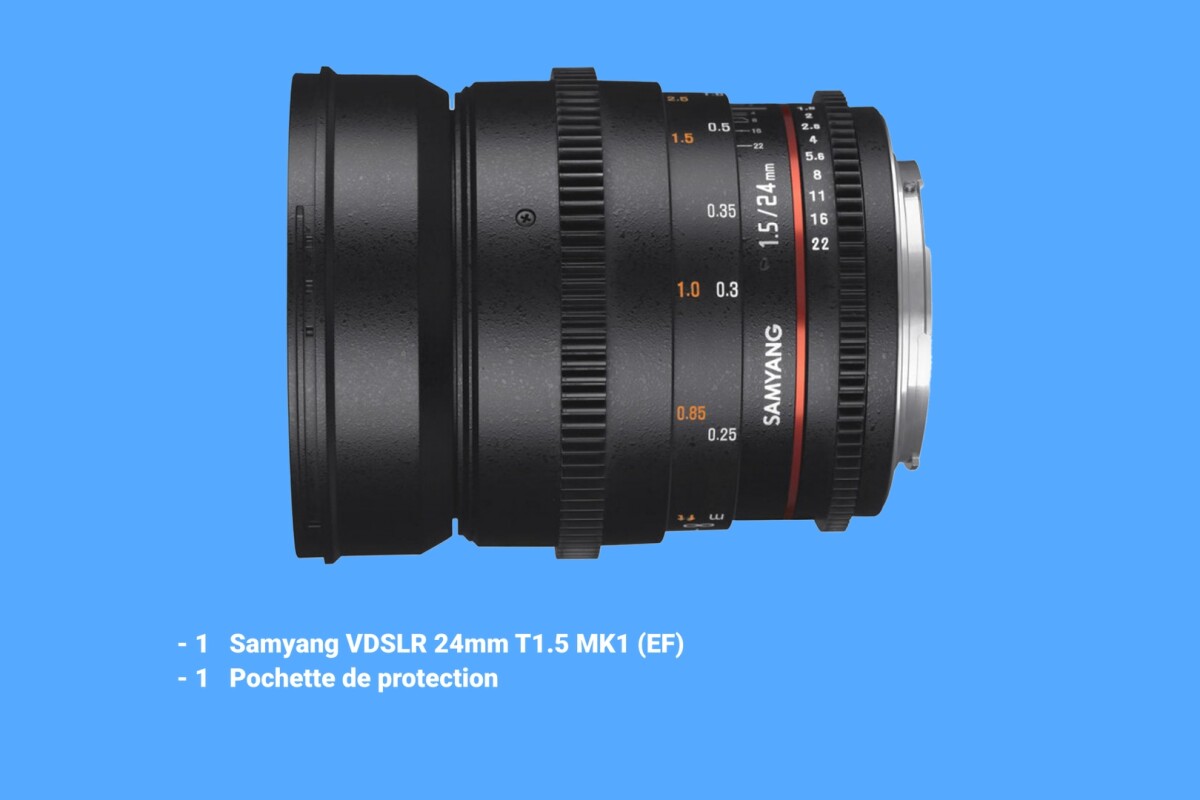 Location Samyang 24mm T1.5 VDSLR MKI- Monture EF - Lightyshare