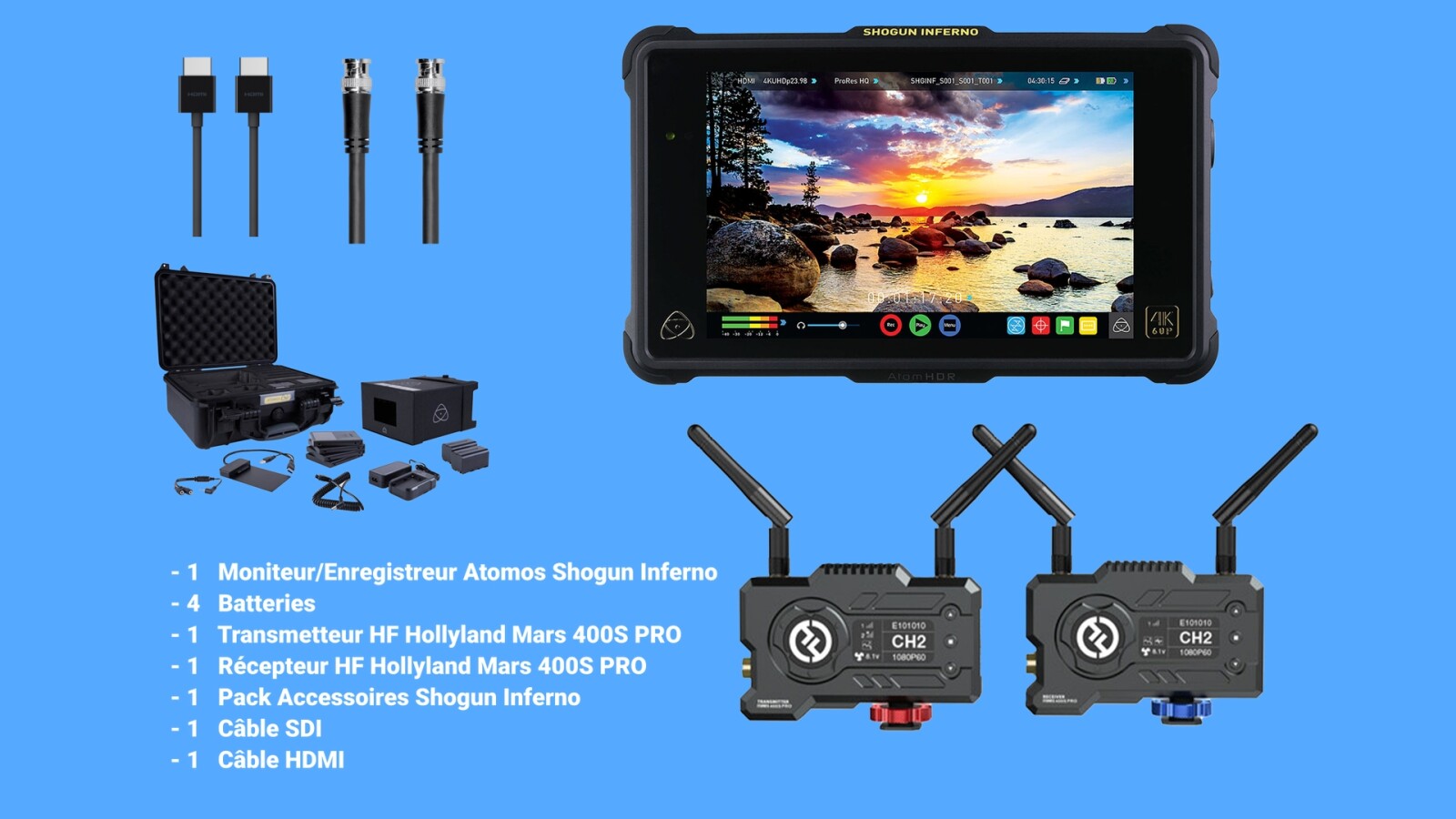 Pack Atomos Shogun Inferno - Disques SSD Angelbird 500Go - Photo 1 sur 1