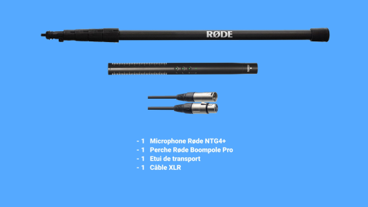 Location Rode microphone canon NTG4+ / Perche
