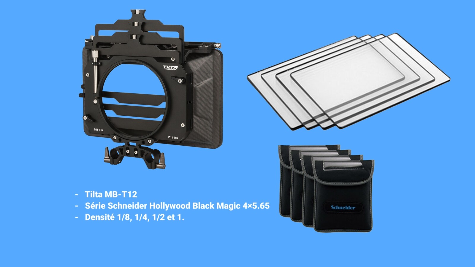 Série Filtres Schneider Hollywood Black Magic (4×5.65) + Tilta MB-T12 - Photo 1 sur 1