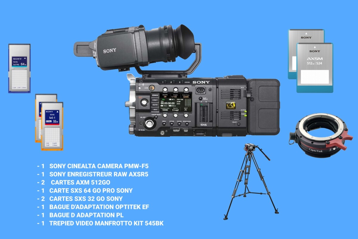 Location PACK SONY F5 + ENREGISTREUR RAW AXSR5 - Lightyshare