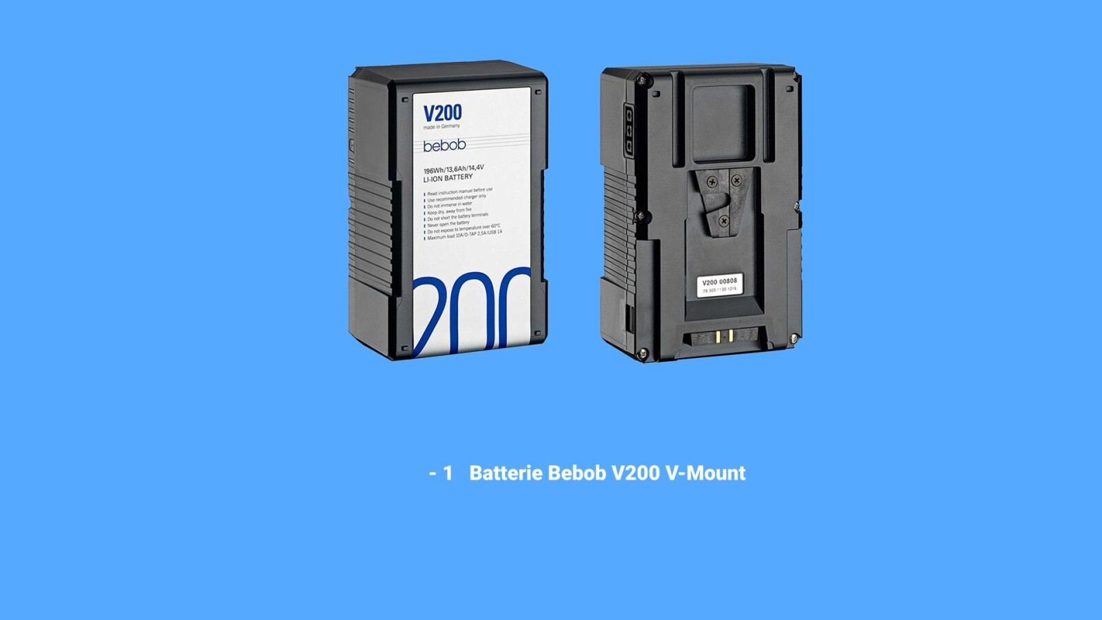 Batterie Bebob V200 V-Mount - Photo 1 sur 1