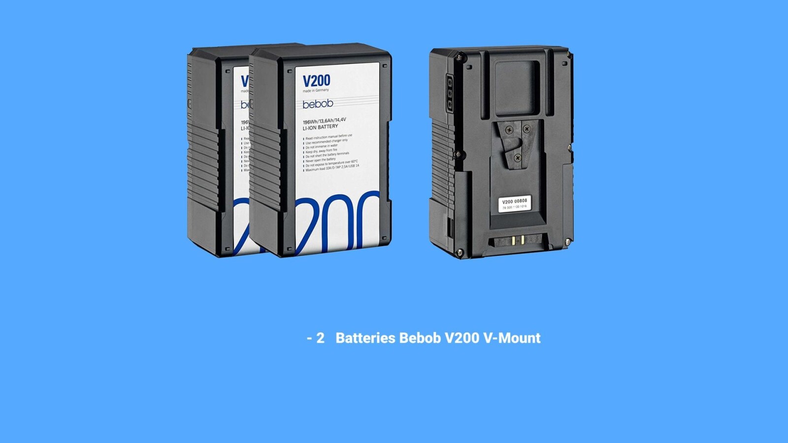Batterie Bebob V200 V-Mount (pack 2 batteries) - Photo 1 sur 1