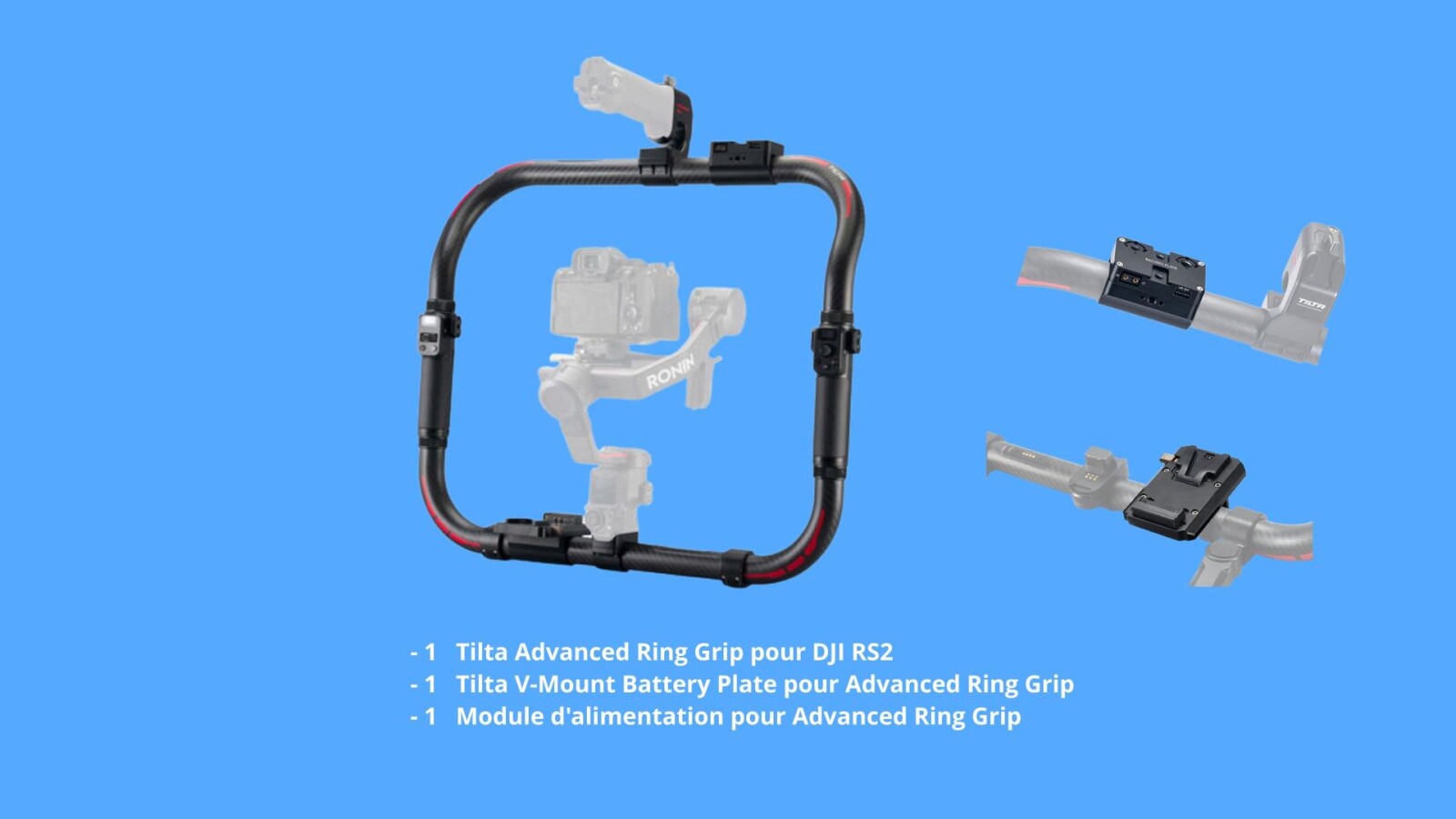 Tilta Advanced Ring Grip pour DJI RS2 - Module Alimentation V-lock et Accessoires - Photo 1 sur 1