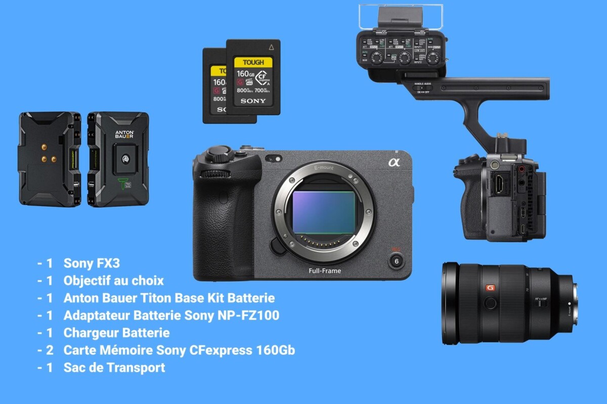 Location PACK FX3 - OBJECTIF / Anton Bauer Titon Base - Lightyshare