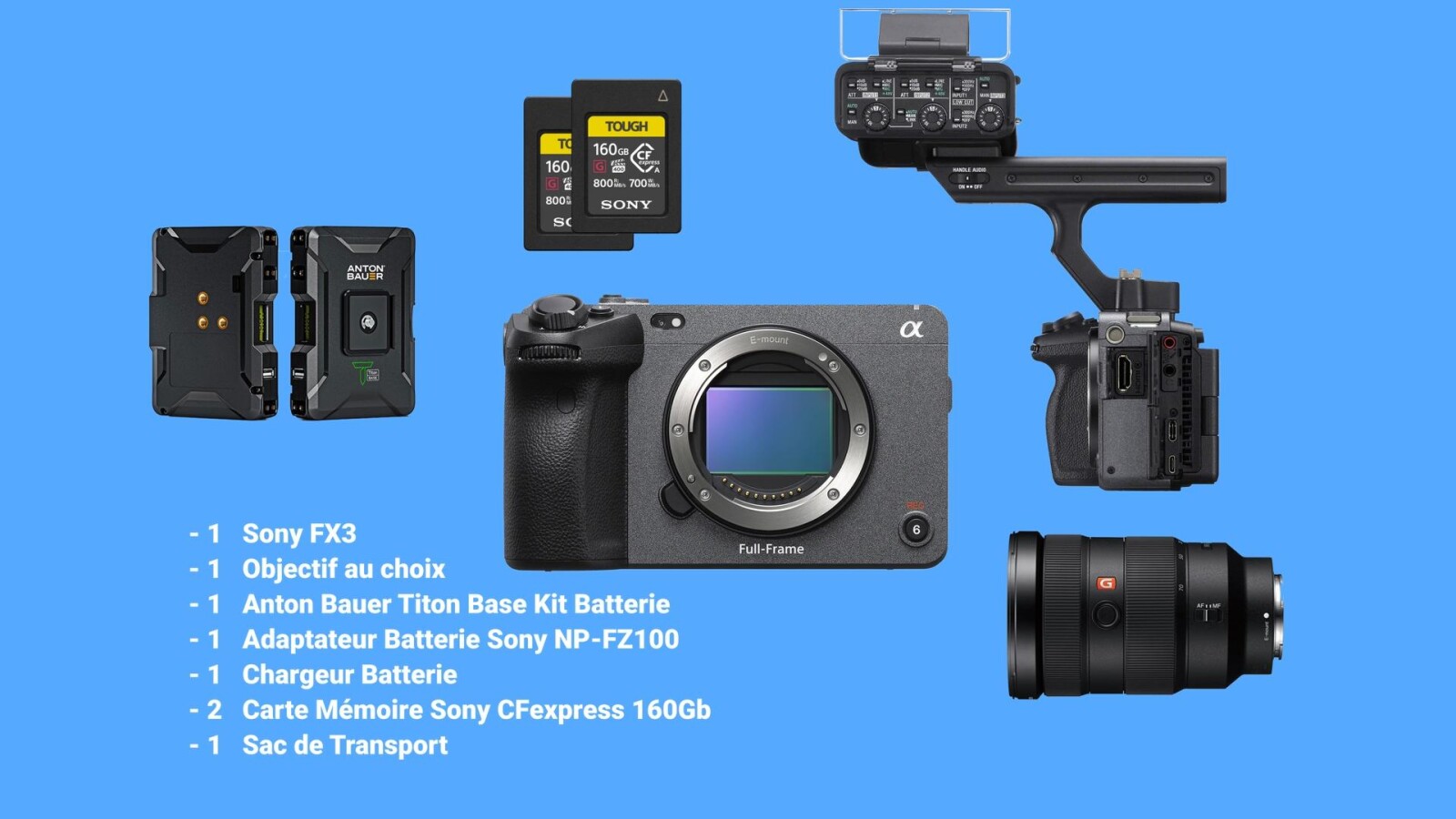 PACK FX3 - OBJECTIF / Anton Bauer Titon Base - Photo 1 sur 1