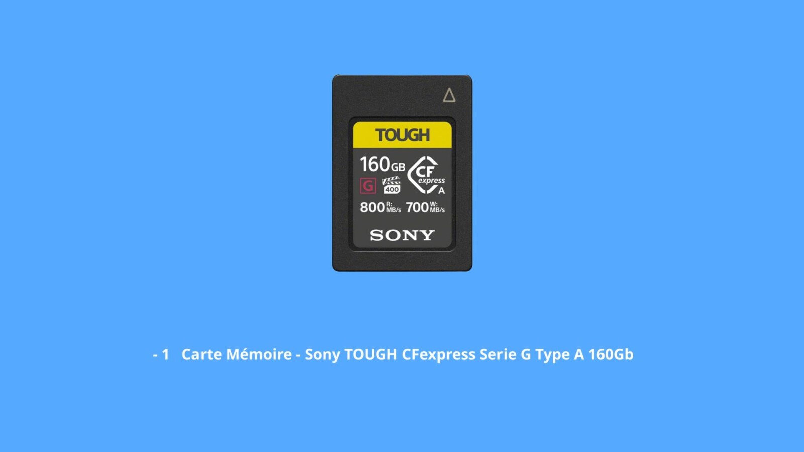 Carte Mémoire - Sony TOUGH CFexpress Serie G Type A 160Gb - Photo 1 sur 1