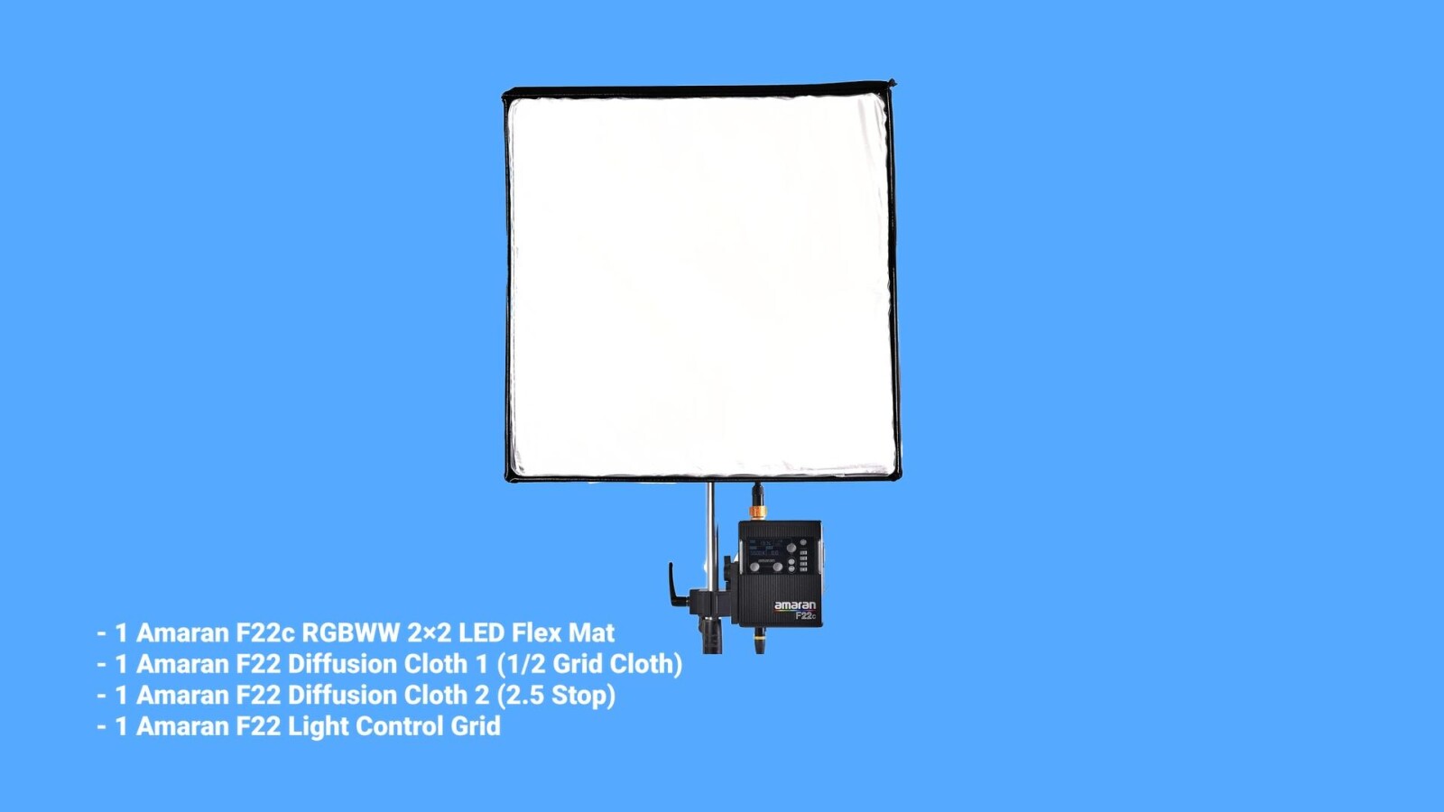 AMARAN F22C – PANNEAU LED FLEXIBLE RGB - Photo 1 sur 1