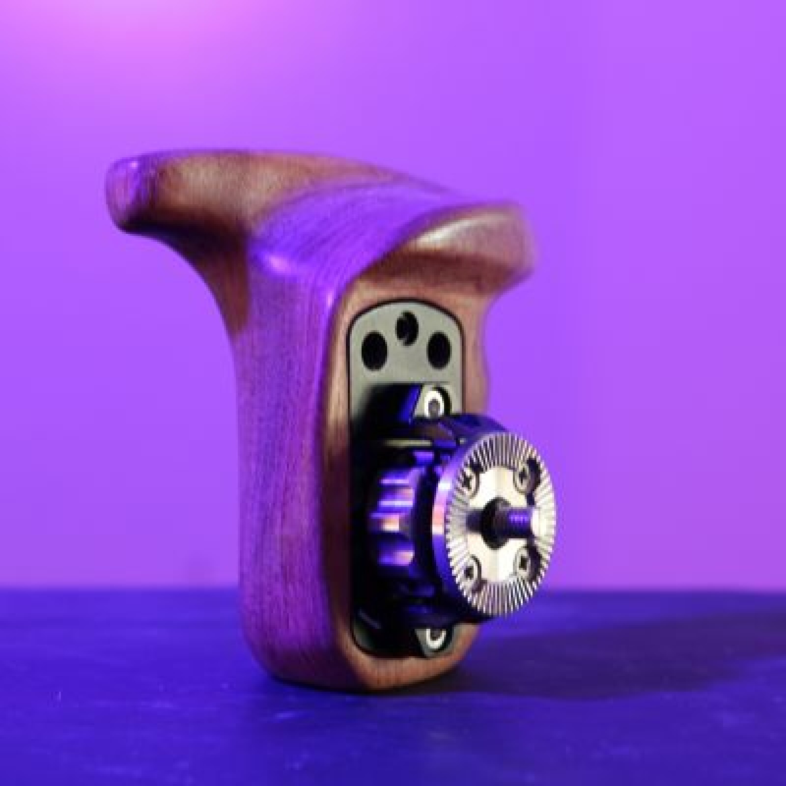 POIGNÉE EN BOIS  CÔTÉ GAUCHE - SMALLRIG - Photo 2 sur 3