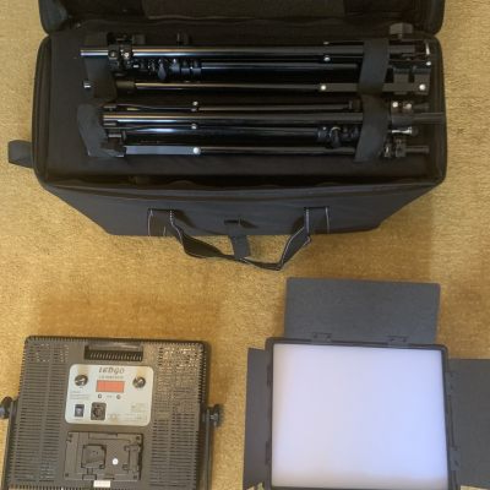 Kit 2 panneaux led 30x30, LG-900CSC bi-color 54w complet en sac - Photo 3 sur 3