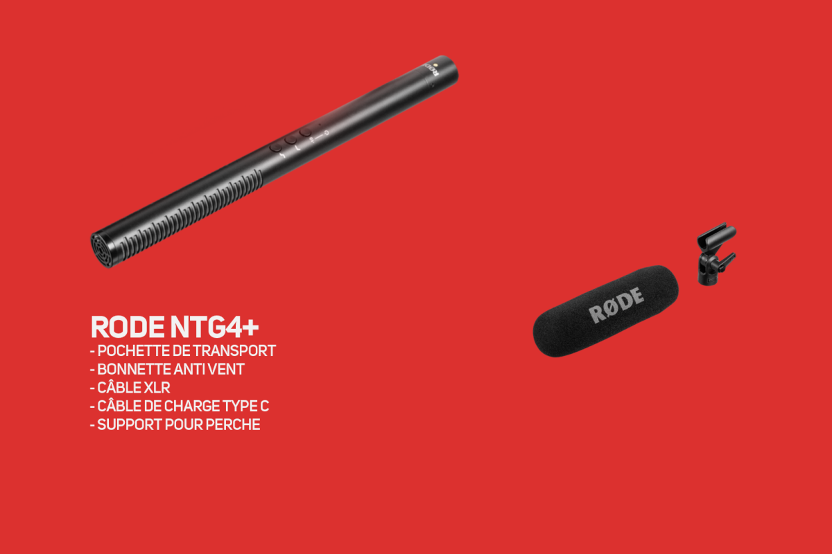 Location Rode NTG4+ & câble XLR - Lightyshare