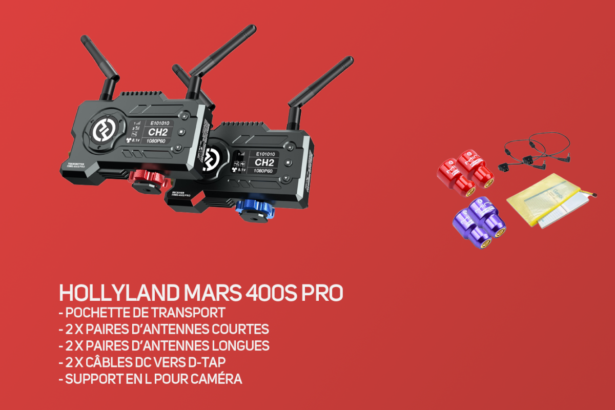 Location Transmetteur vidéo HF - Hollyland Mars 400S Pro - Lightyshare