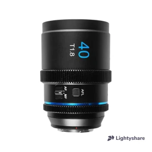 Photo Sirui 40mm T1.8 1.33X S35 Frame Autofocus Anamorphic Lens (Blue Flare)