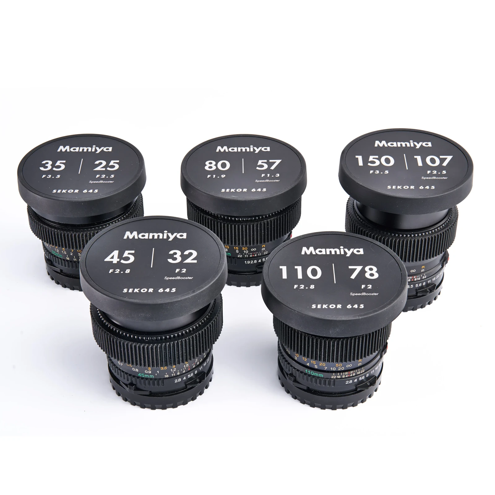 Mamiya Série 5x Optiques Sekor CN 35-45-80-110-150 + Speedbooster - Photo 1 sur 3