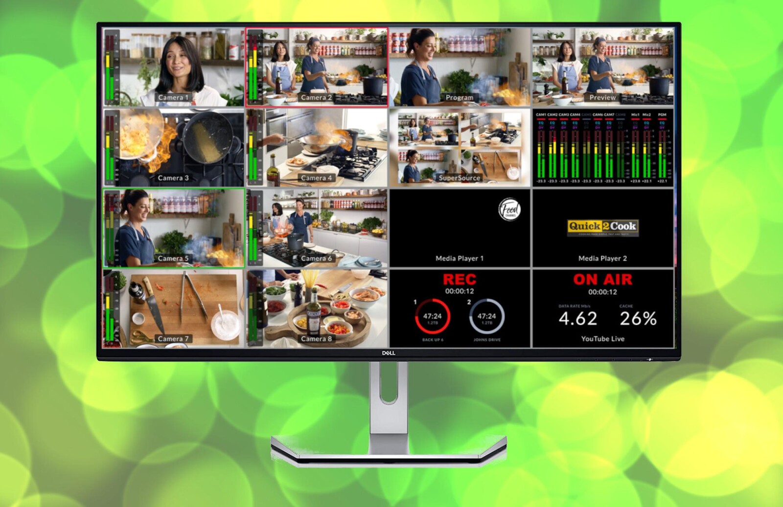 Moniteur DELL HD pour ATEM Mini Extreme - Photo 1 sur 1