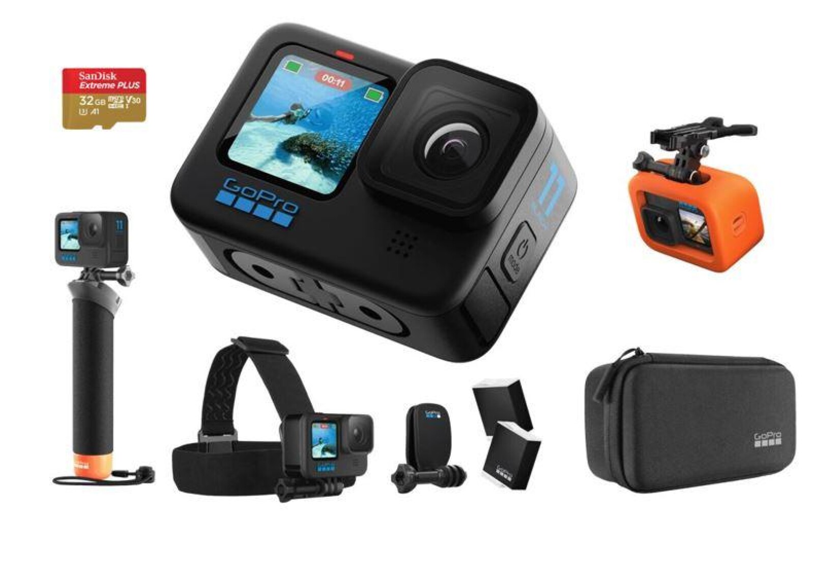 GoPro Hero 11 Black + accessoires  - Photo 1 sur 1