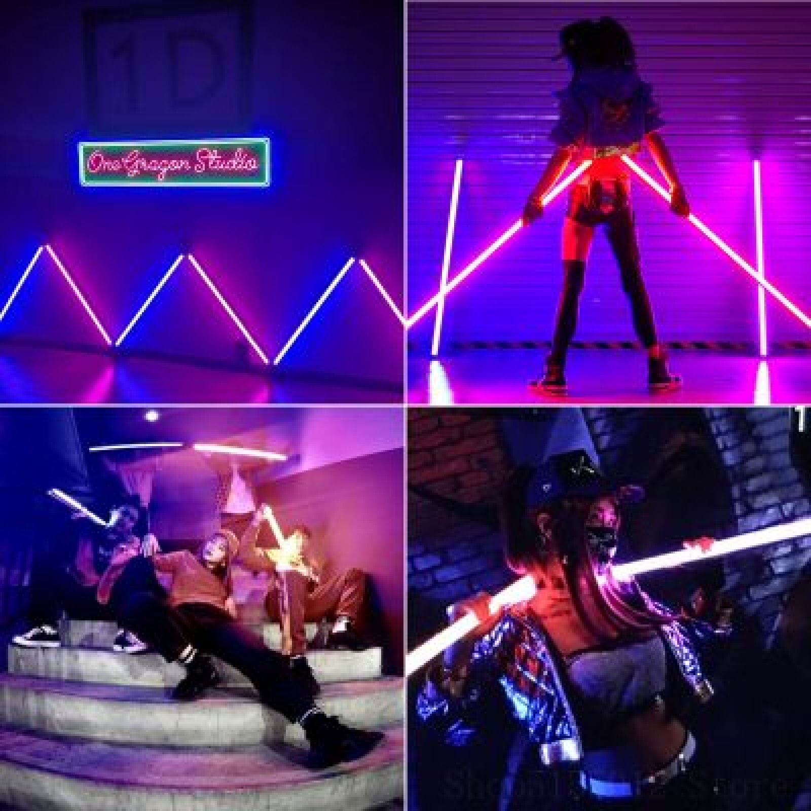 KIT 4 Tubes Lumineux 90cm - Photo 1 sur 2