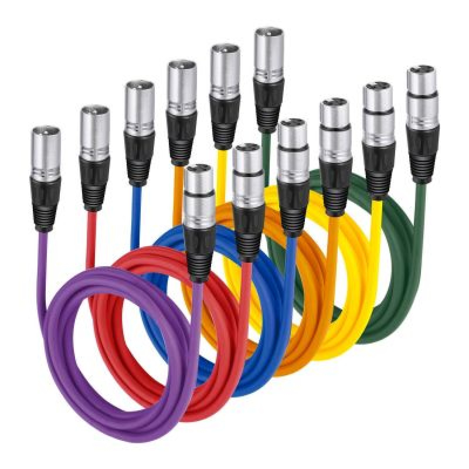 6x Cables XLR 2m - Photo 1 sur 2