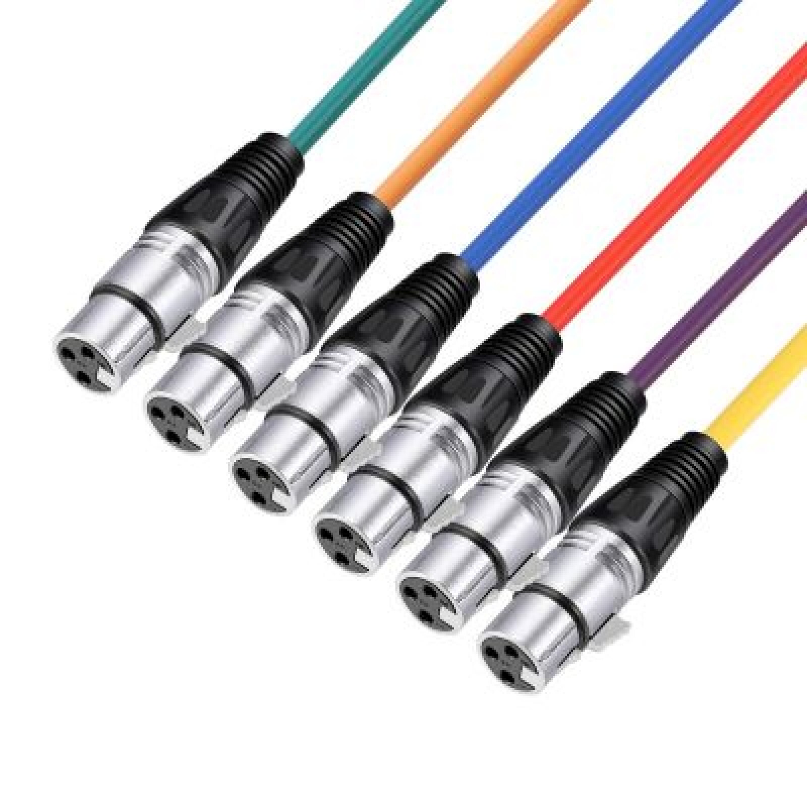 6x Cables XLR 2m - Photo 2 sur 2