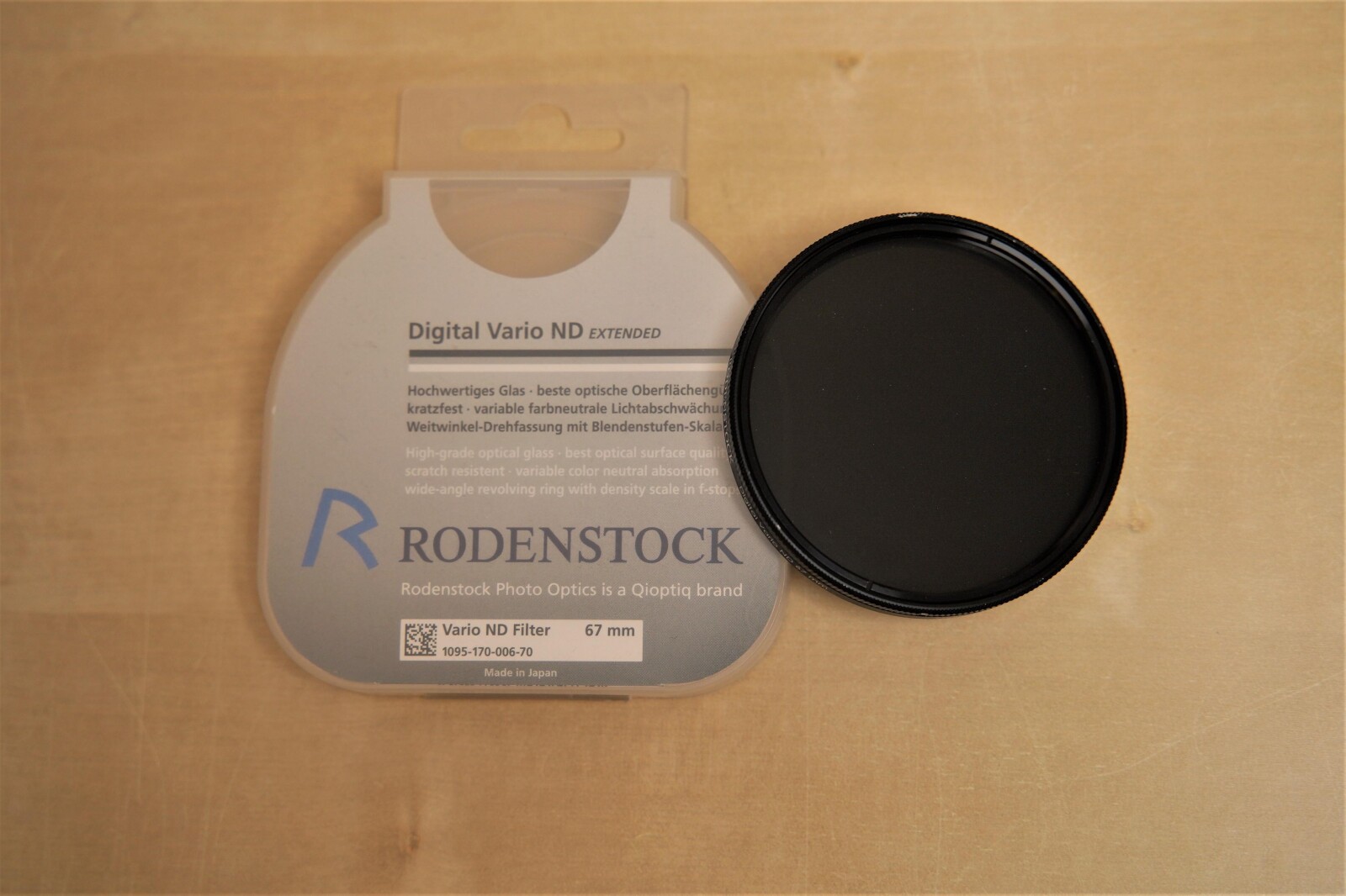 Filtre ND variable 67mm Rodenstock Vario ND - Photo 1 sur 1