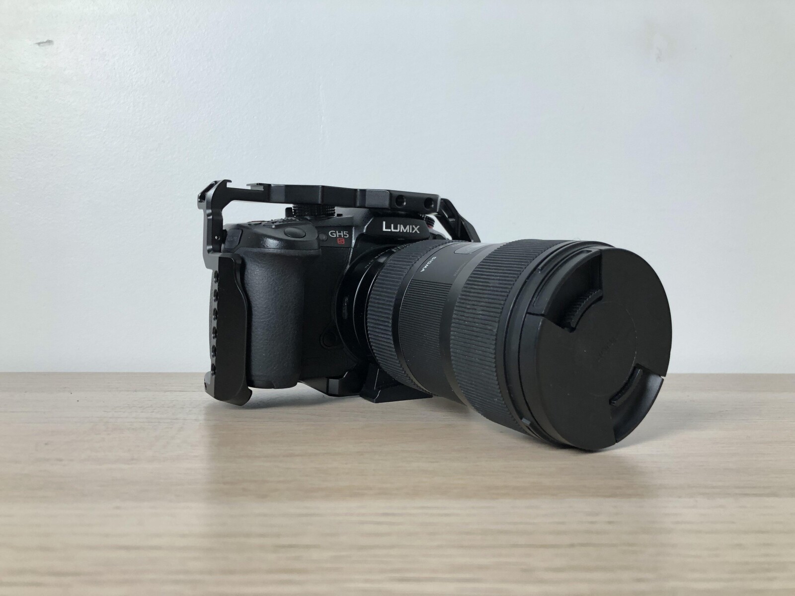 Lumix GH5S + cage Smallrig + speed booster EF-M2 II + Sigma 18-35mm - Photo 1 sur 2