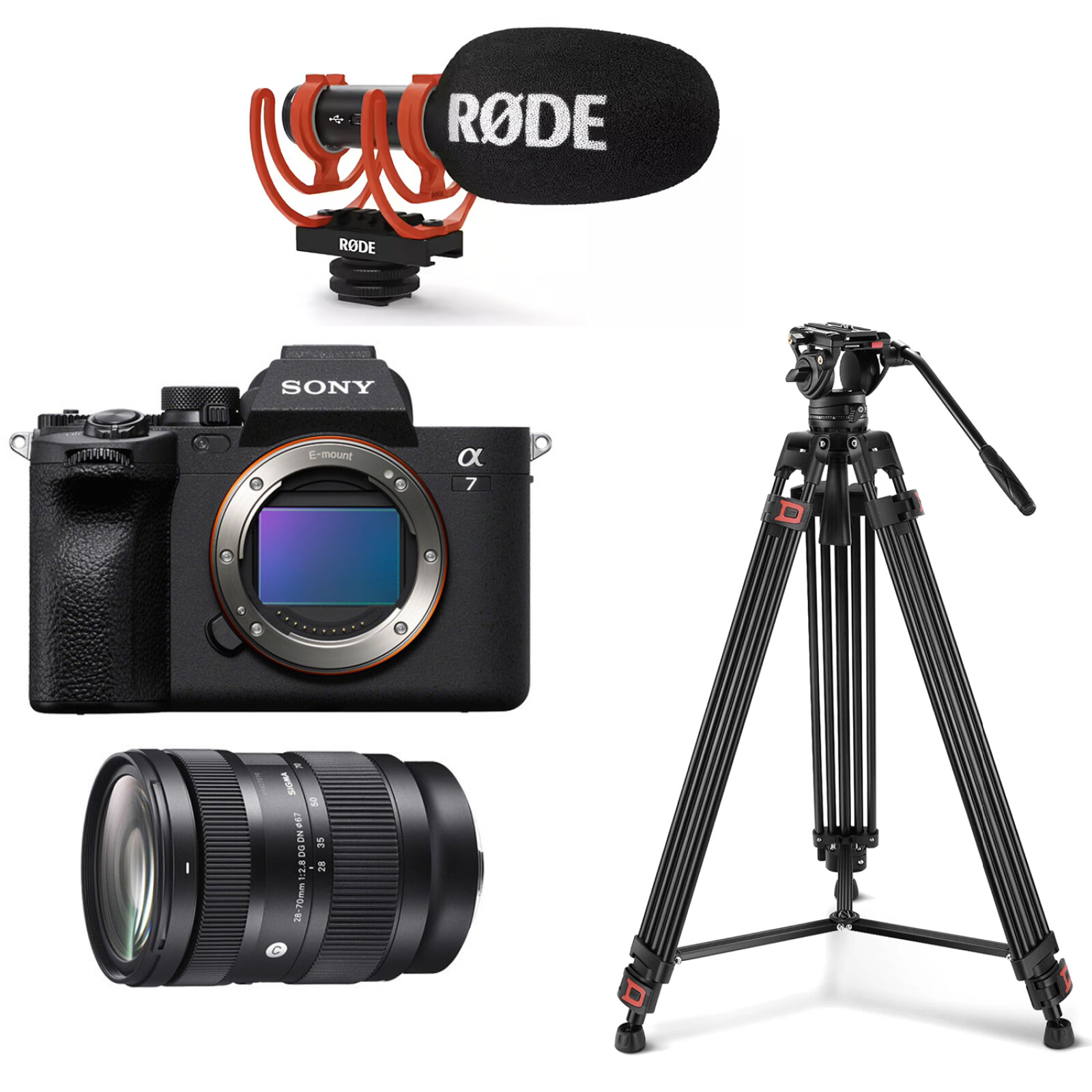Pack Sony ALPHA 7IV + Sigma 28-70 mm f/2.8 + Trépied + Rode videovic GO II - Photo 1 sur 1