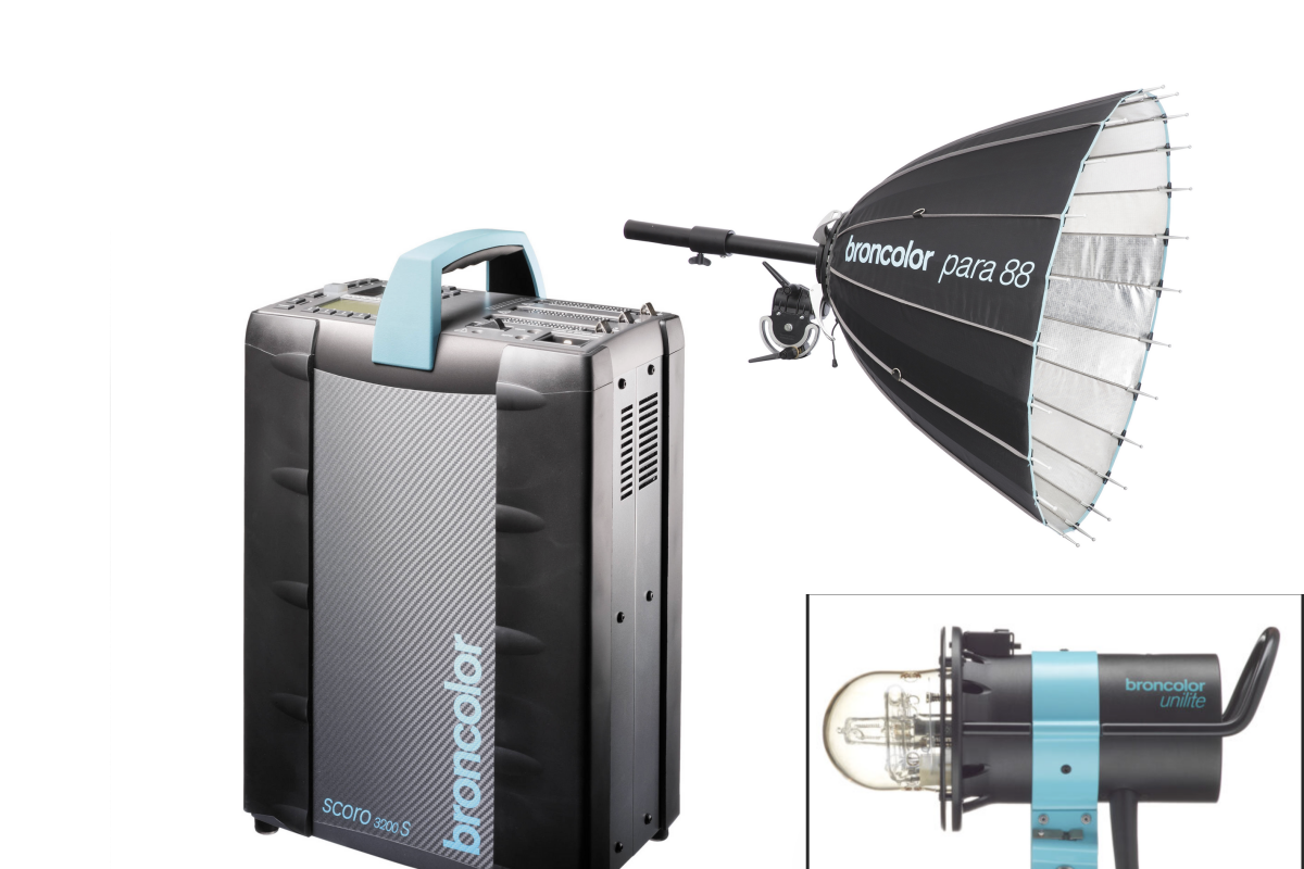 Location kit broncolor scoro s 3200 , para133 et torche unilite 3200 joules - Lightyshare