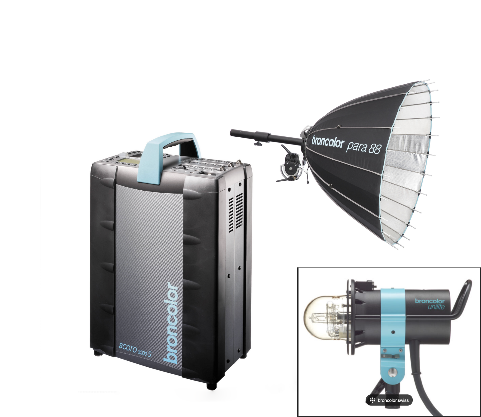 kit broncolor scoro s 3200 , para133 et torche unilite 3200 joules - Photo 1 sur 1
