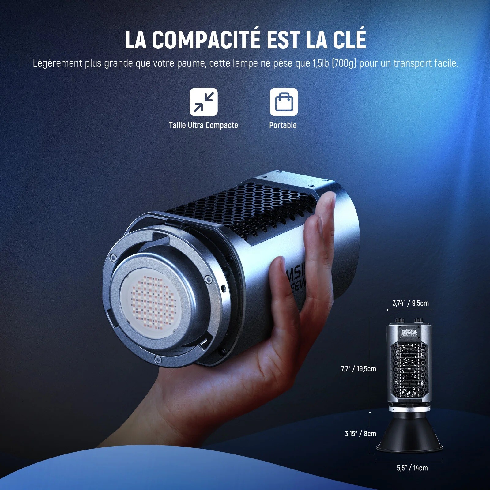 Neewer MS150C LED RGB 150W - Photo 2 sur 5