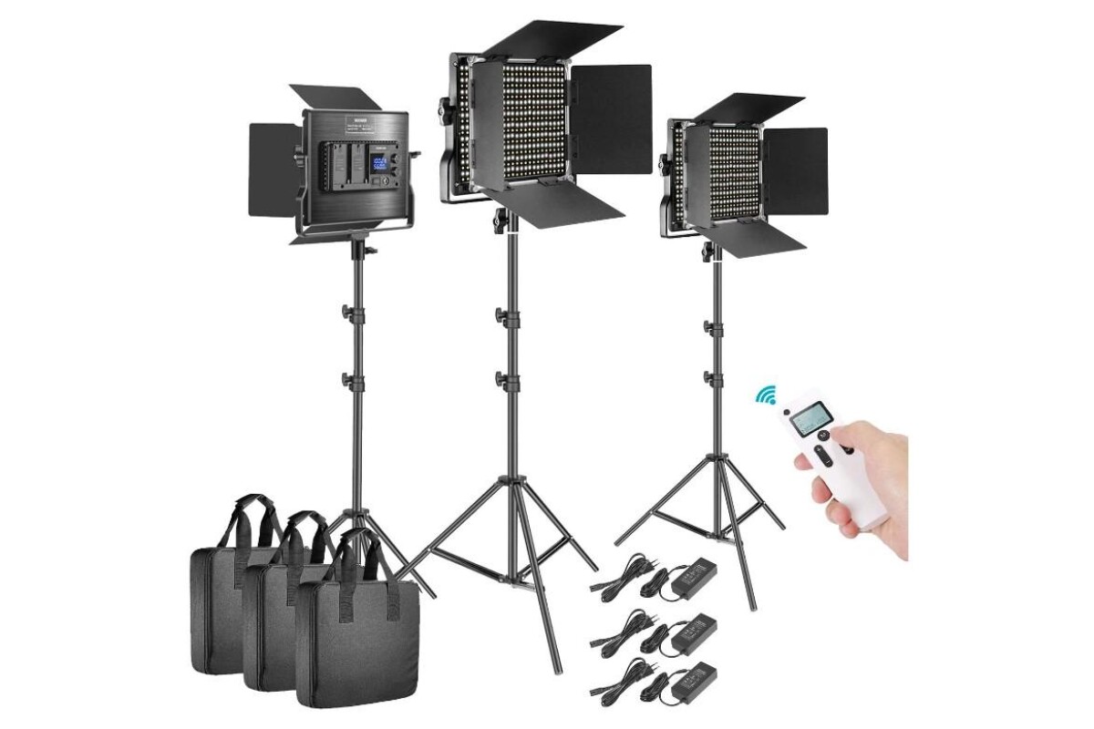 Location Lot de 3 panneaux LED Neewer 660 (avec accessoires) - Lightyshare