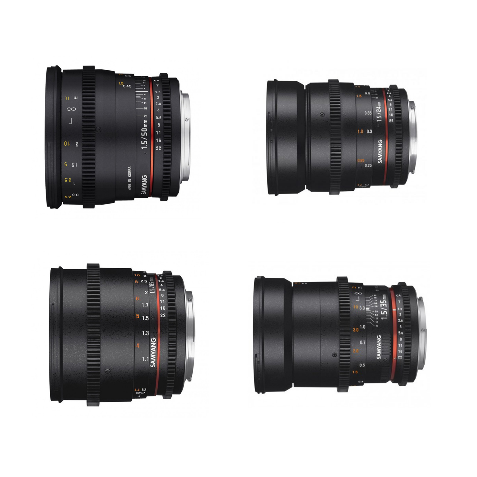 Samyang VDSLR 24, 35, 50 et 85mm T1.5 - Photo 1 sur 1