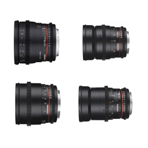 Location Samyang VDSLR 24, 35, 50 et 85mm T1.5