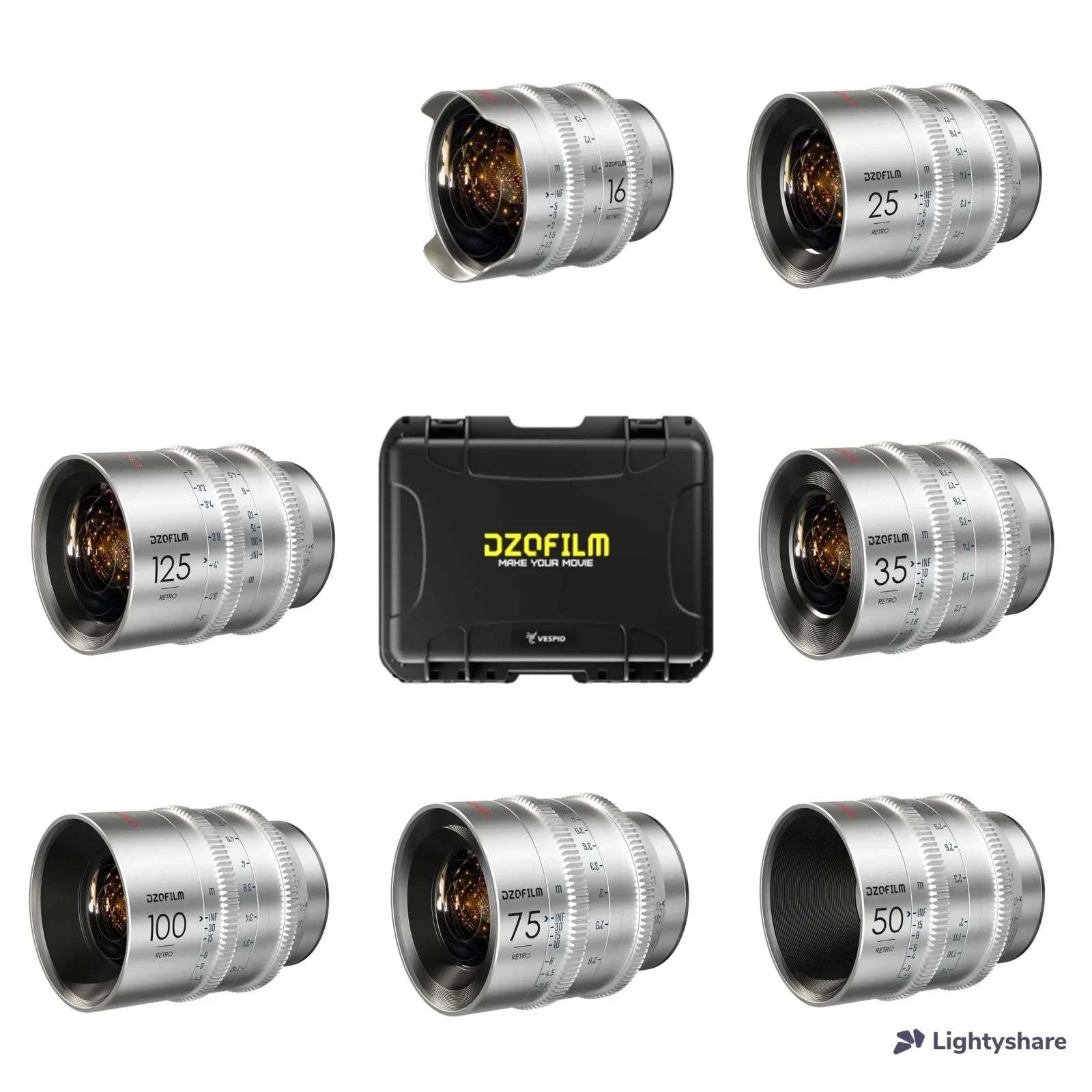DZOFILM Vespid Retro kit de 7 objectifs PL - Photo 1 sur 3