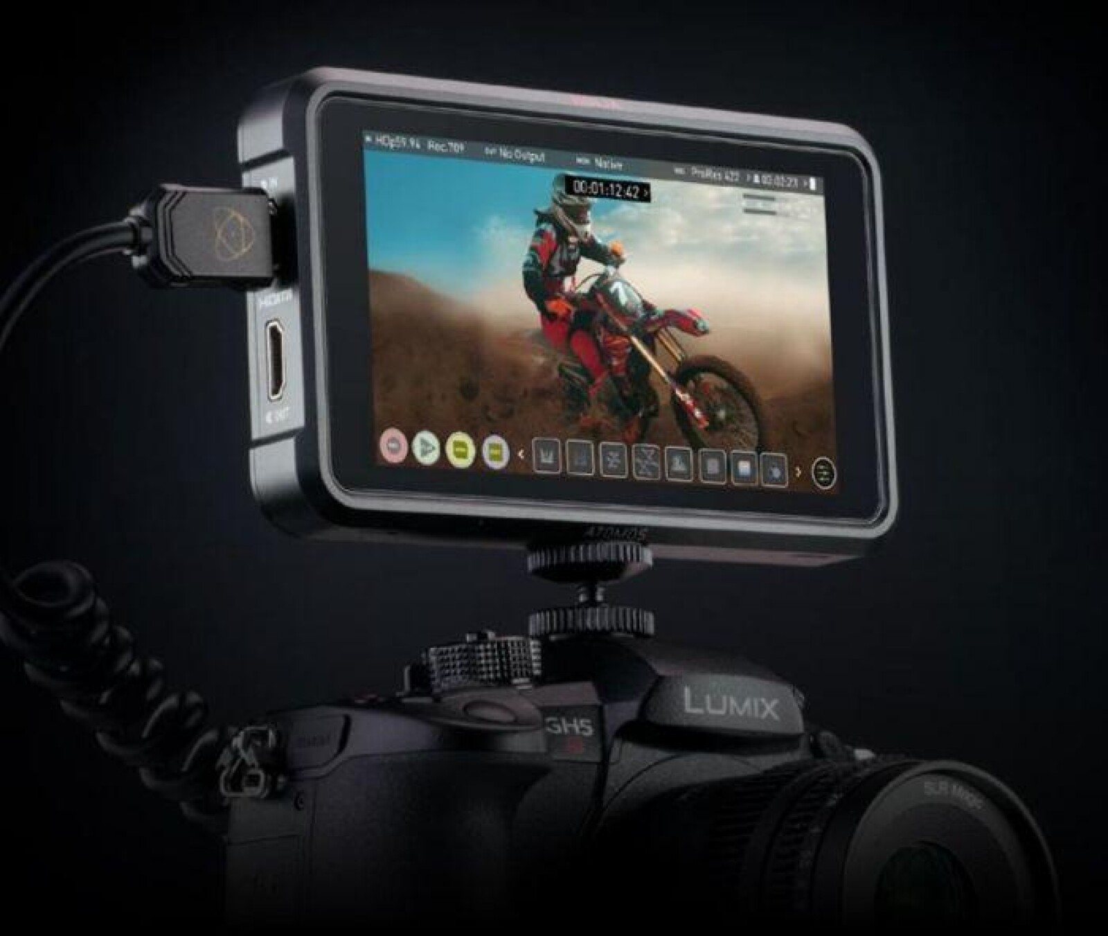 Atomos Ninja V - Moniteur Enregistreur vidéo 5 pouces avec SSD 500Go (AngelBird Atom) - Photo 2 sur 3