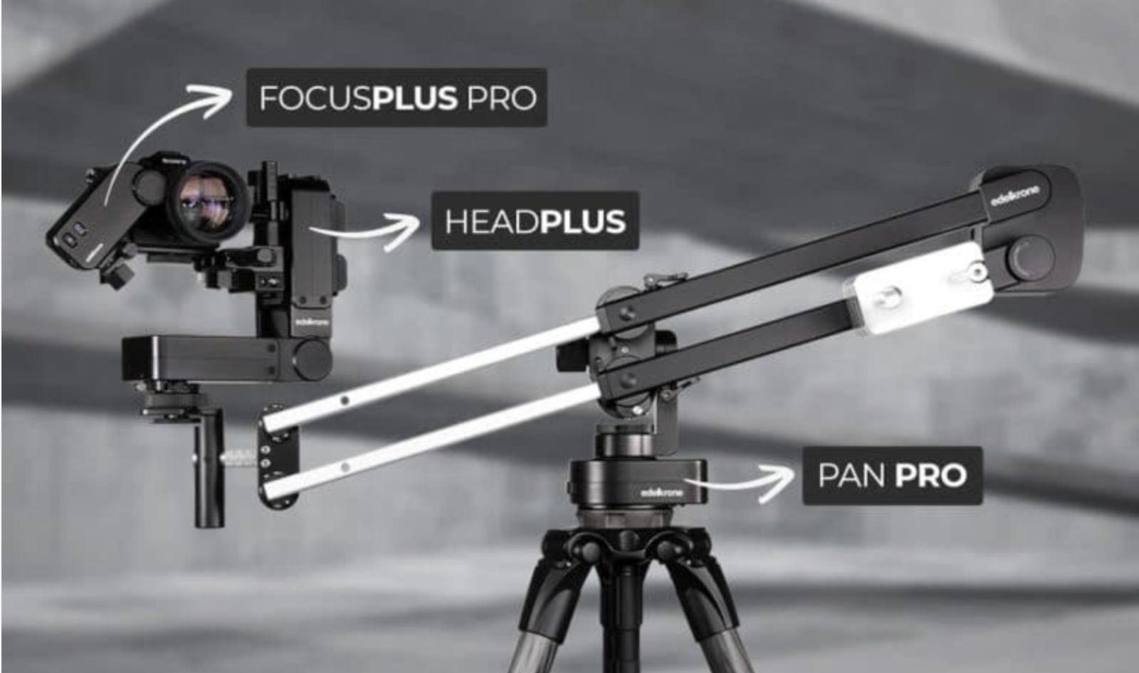 Edelkrone JibOne + HeadPlus + Pan PRO Module + HeadOne Grue Crâne motorisé - Photo 5 sur 5