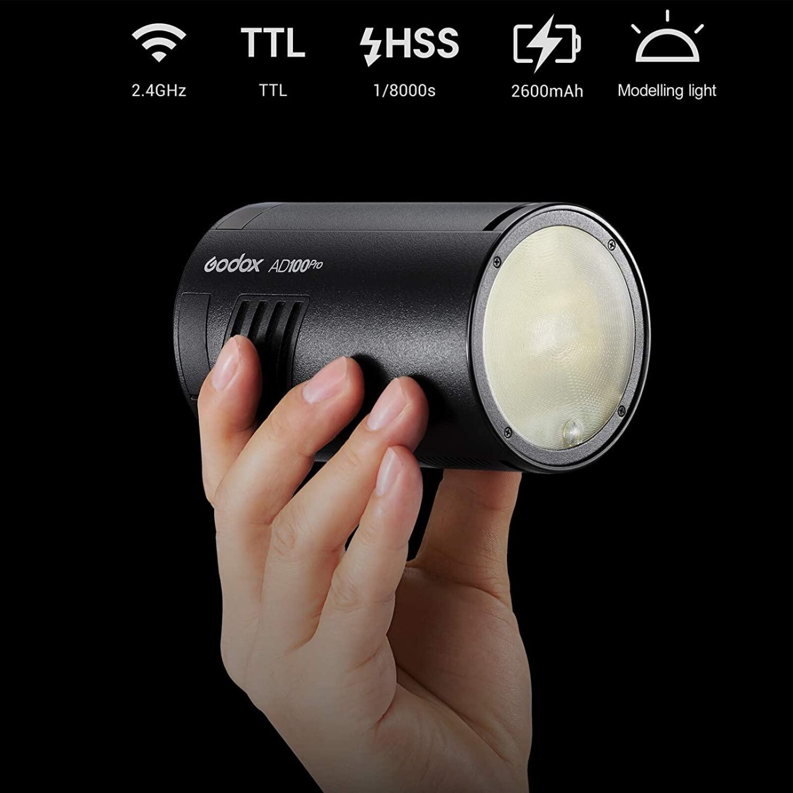 Flash GODOX AD100Pro 100Ws + Kit d'accessoires AK-R1 + trepied flash - Photo 2 sur 5