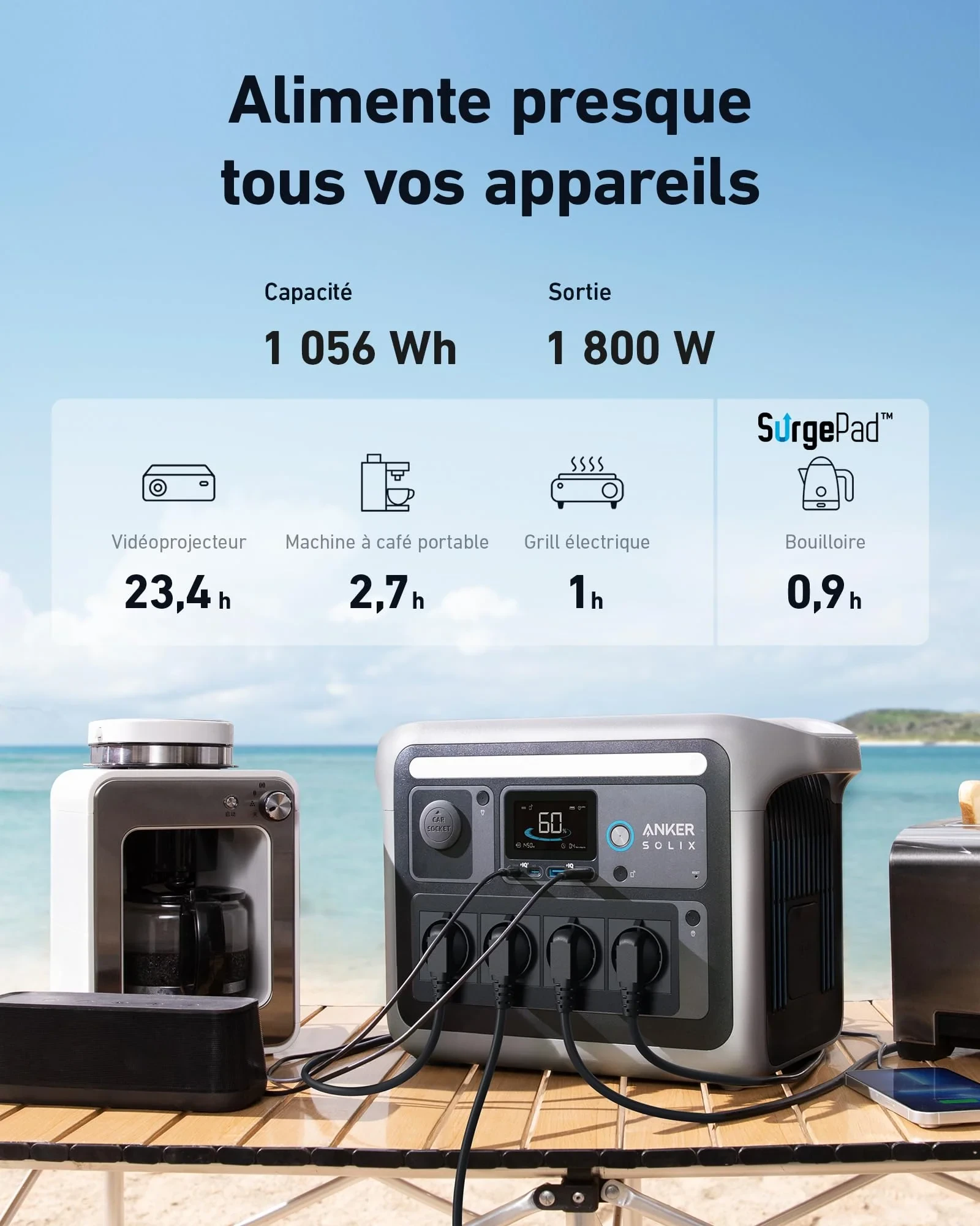 Anker Power Station SOLIX C1000 - Photo 4 sur 4