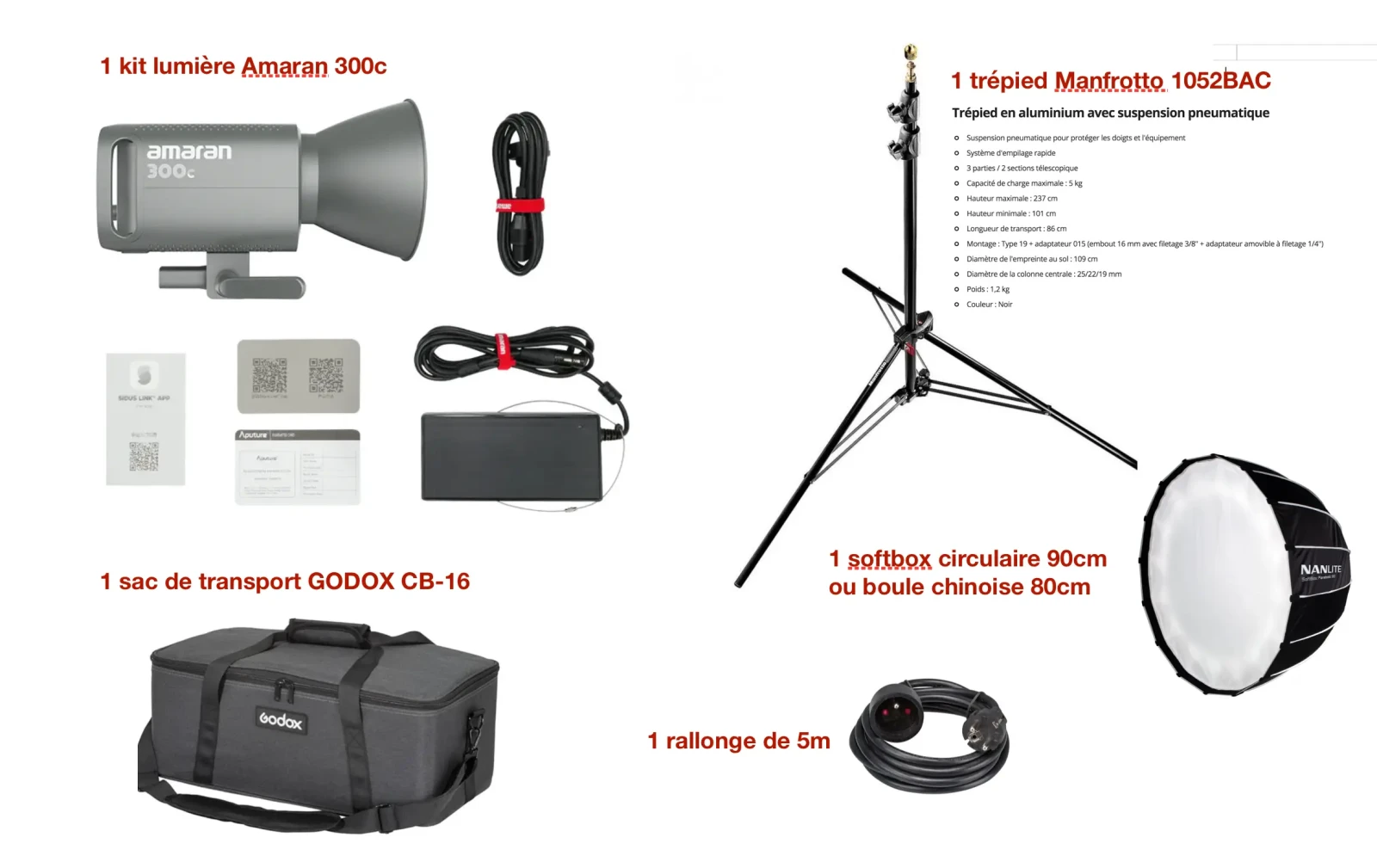 Pack Amaran 300c - Photo 2 sur 5