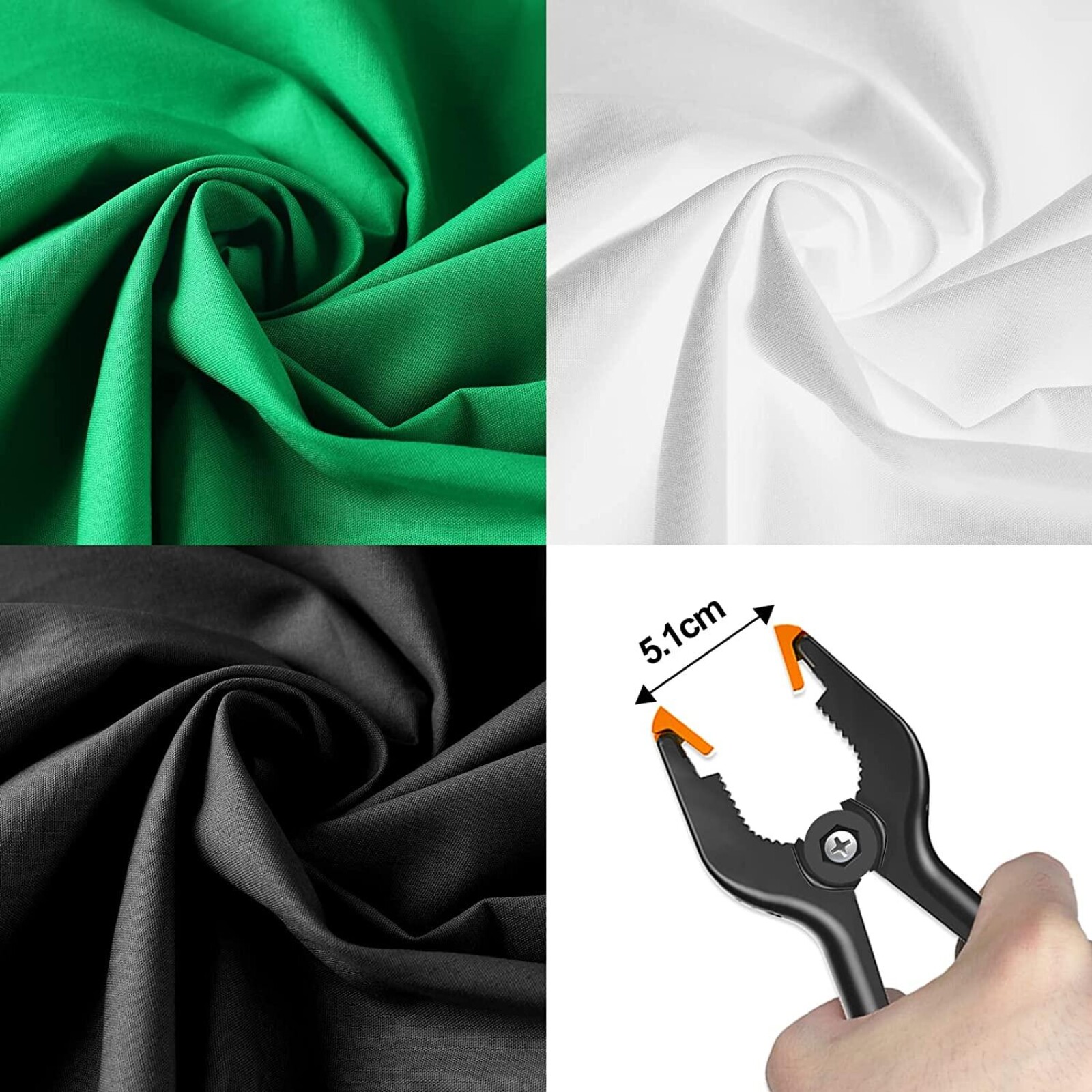 Kit Studio Fond Vert EMART - Photo 6 sur 7