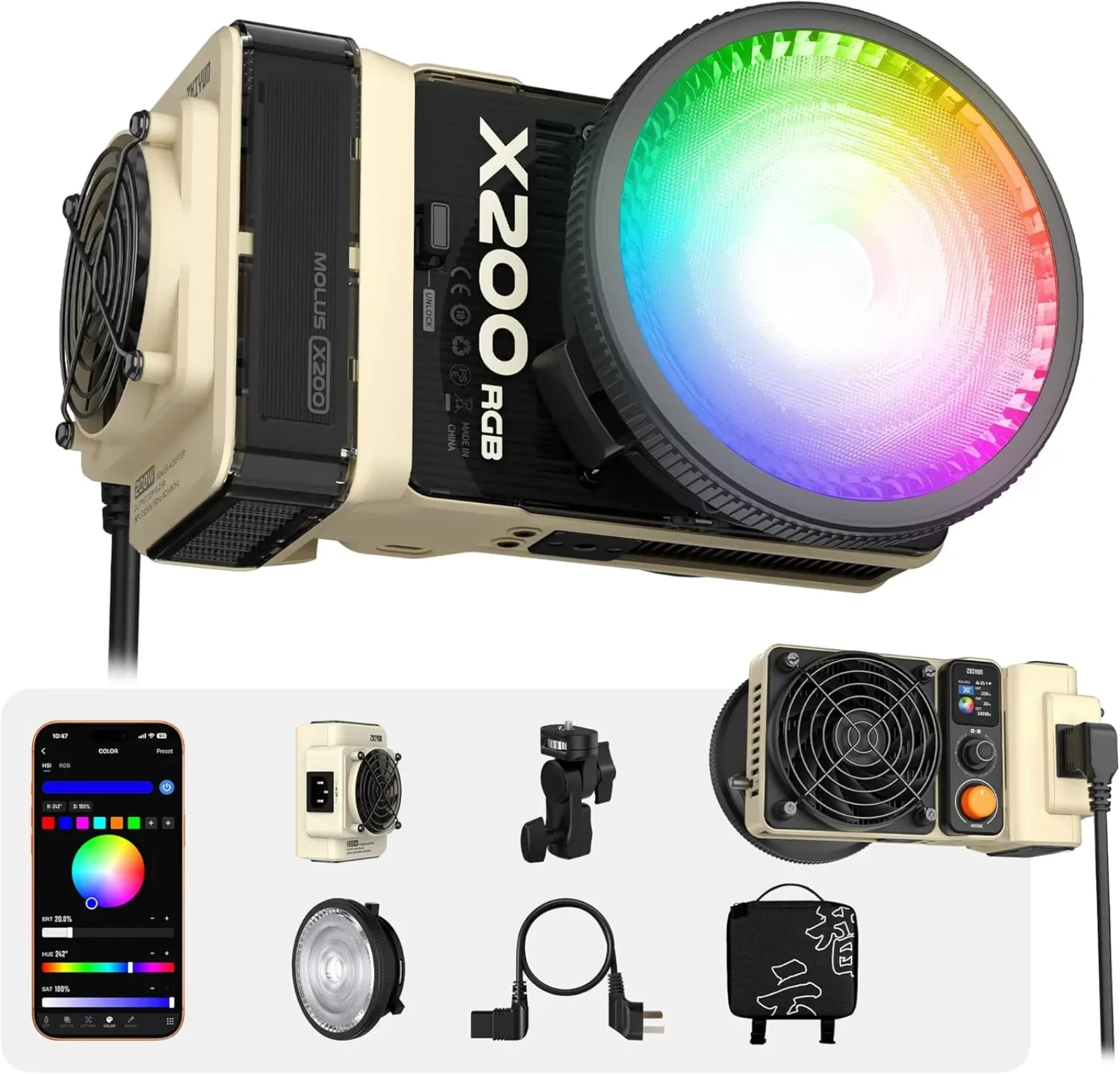 ZHIYUN MOLUS X200 RGB - Photo 1 sur 1
