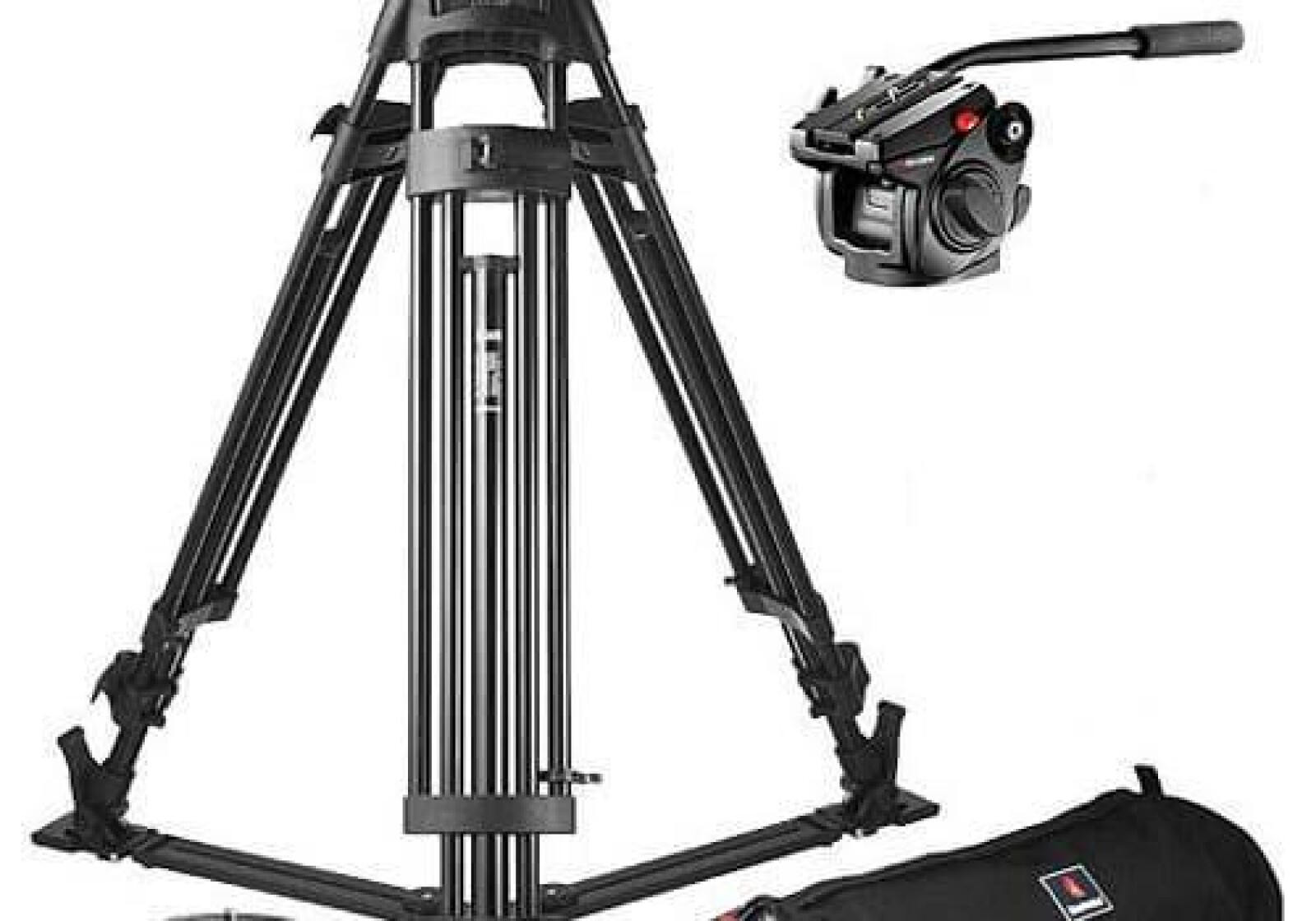 #Trépied #Manfrotto avec tête fluide et housse  - Photo 2 sur 2