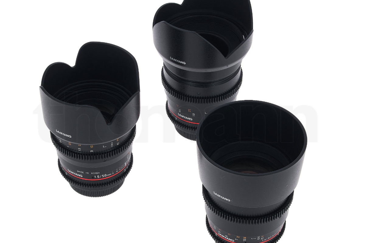 Location Objectifs Samyang MONTURE EF #kit (14 mm, 35 mm, 50 mm et 85 mm) - Lightyshare