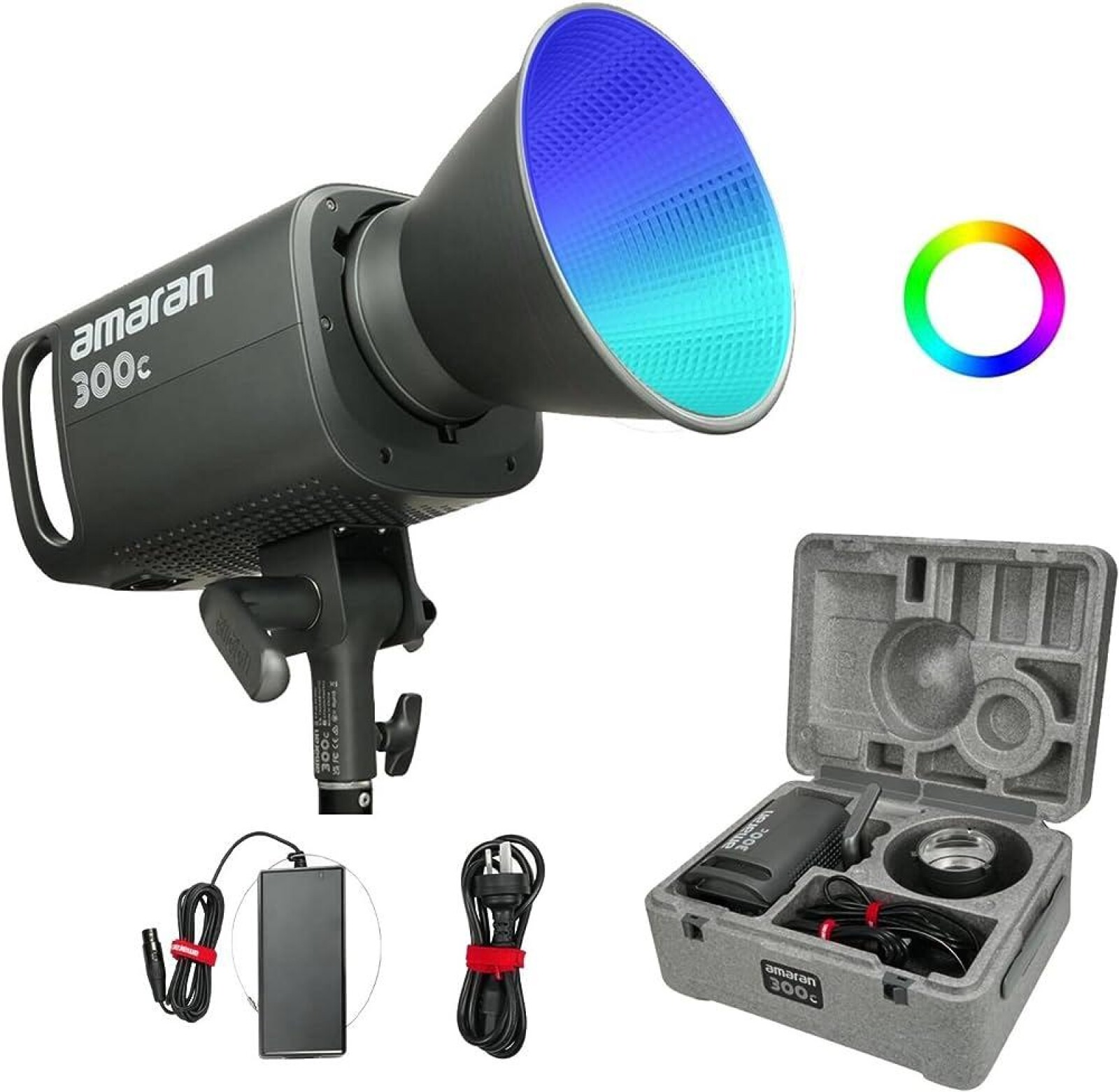 Projecteur LED Amaran 300C - Trépied - Lightdome - Photo 1 sur 2