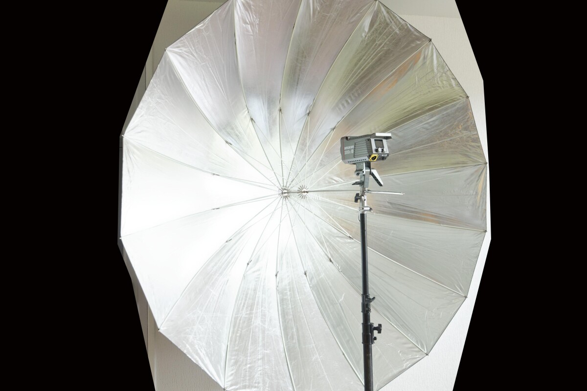 Location Parapluie 185 cm argent - Lightyshare