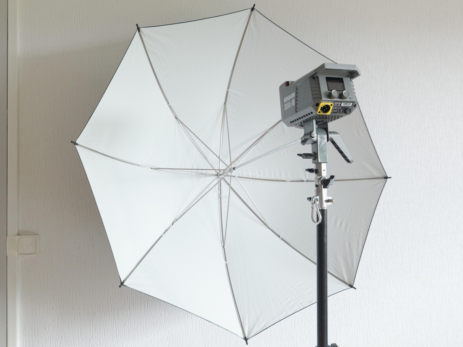 Parapluie blanc 95 cm - Photo 1 sur 1