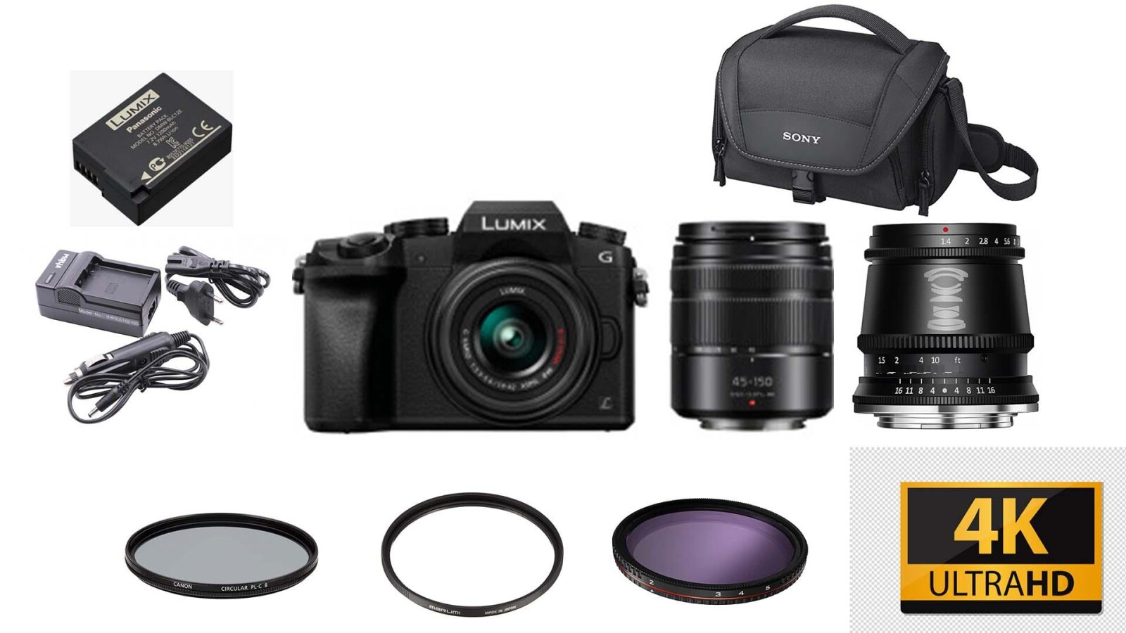 Kit Panasonic Lumix G7 - 2 objectifs inclus - Photo 1 sur 1